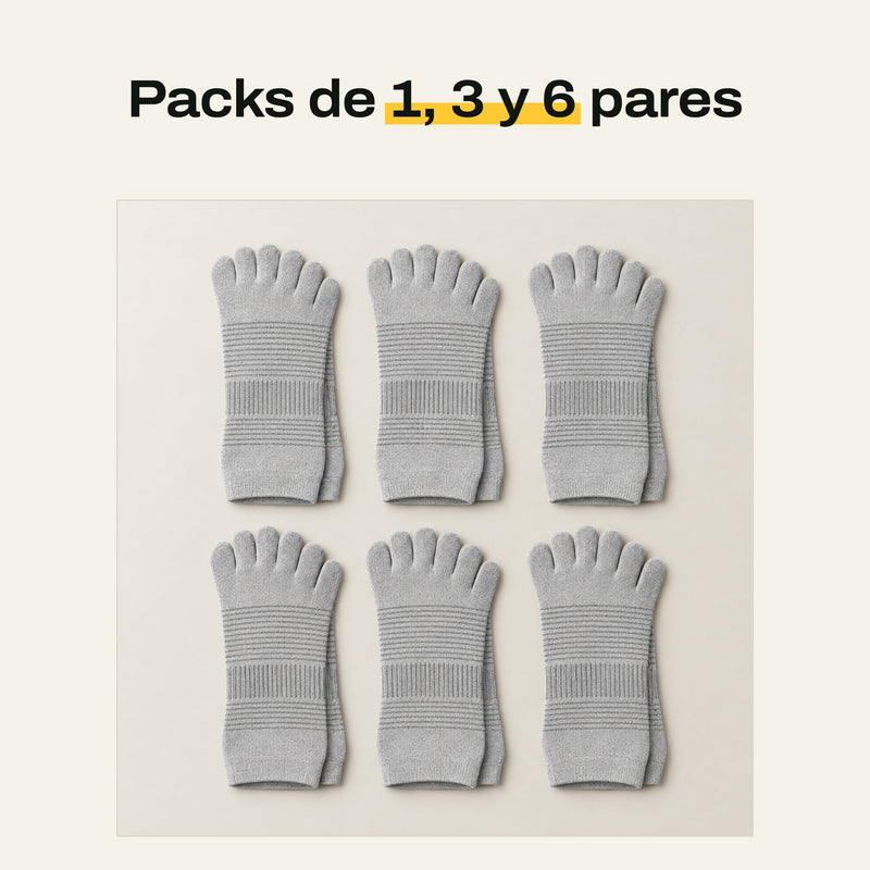 Seis pares de calcetines VEREDA ordenados en dos filas